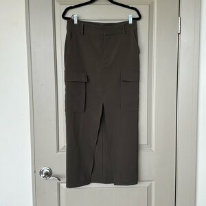 Zara Cargo Midi Skirt
